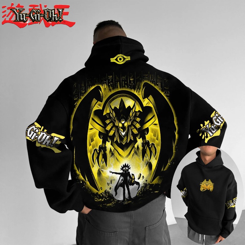 Winter Clothing Anime - Hoodie Pria Tebal dan Lebar Bergaya