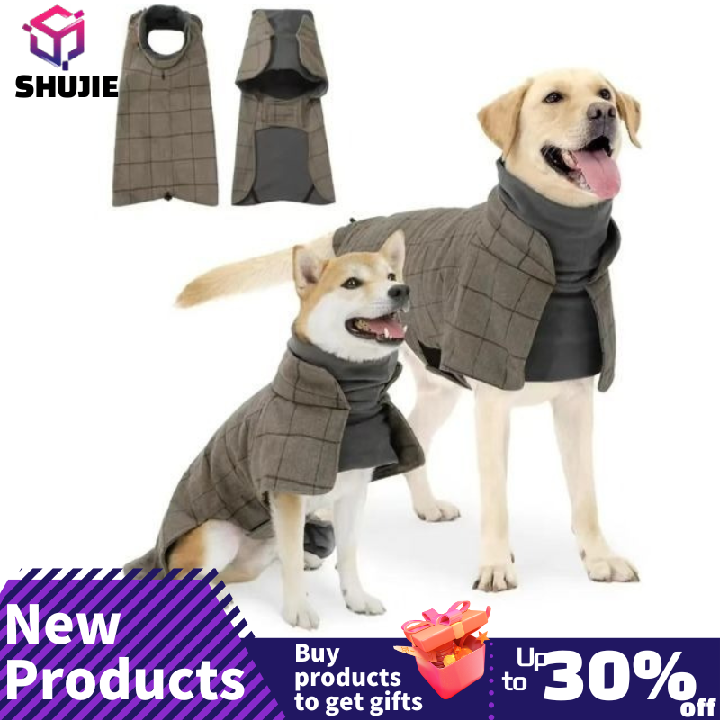 Winter Clothing English - Mantel anjing hangat, jaket Windbreaker, pakaian