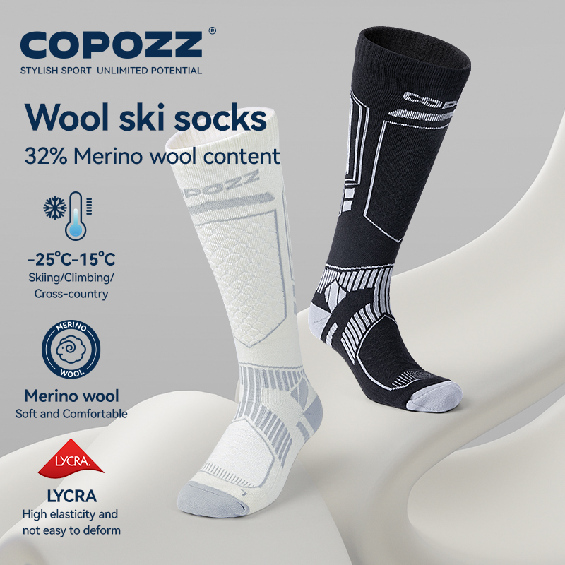 Thermal Sock Merino - Kaus kaki Ski panjang COPOZZ, kaus