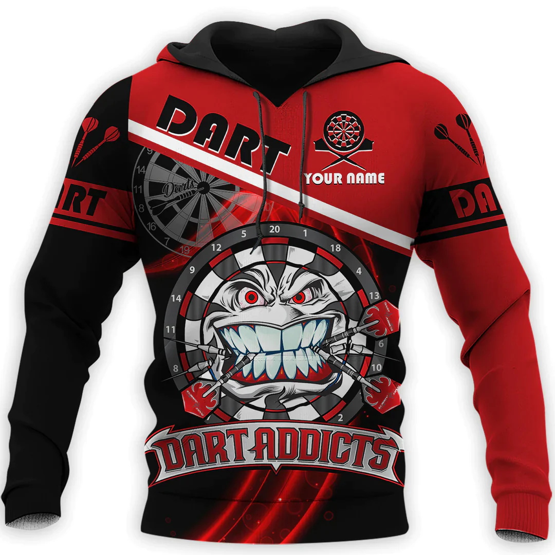 Winter Clothing Name - Hoodie Cetak 3D Disc Dart untuk