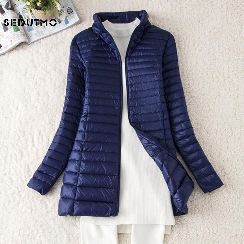 Puffer Jacket Women Down - SEDUTMO Jaket Panjang Wanita Musim Dingin