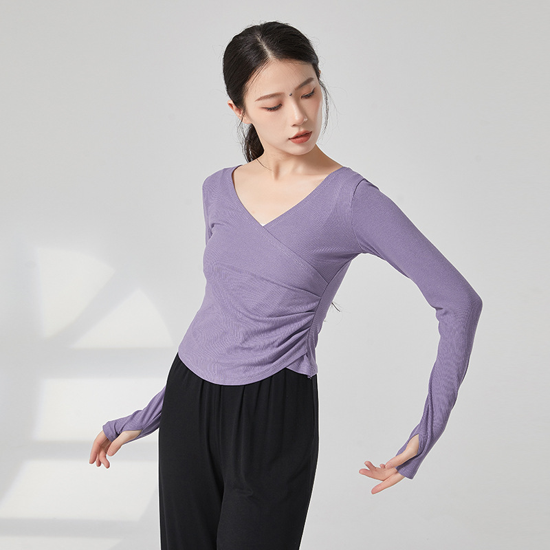Winter Yoga Clothing - Pakaian latihan dansa Modern dewasa, atasan