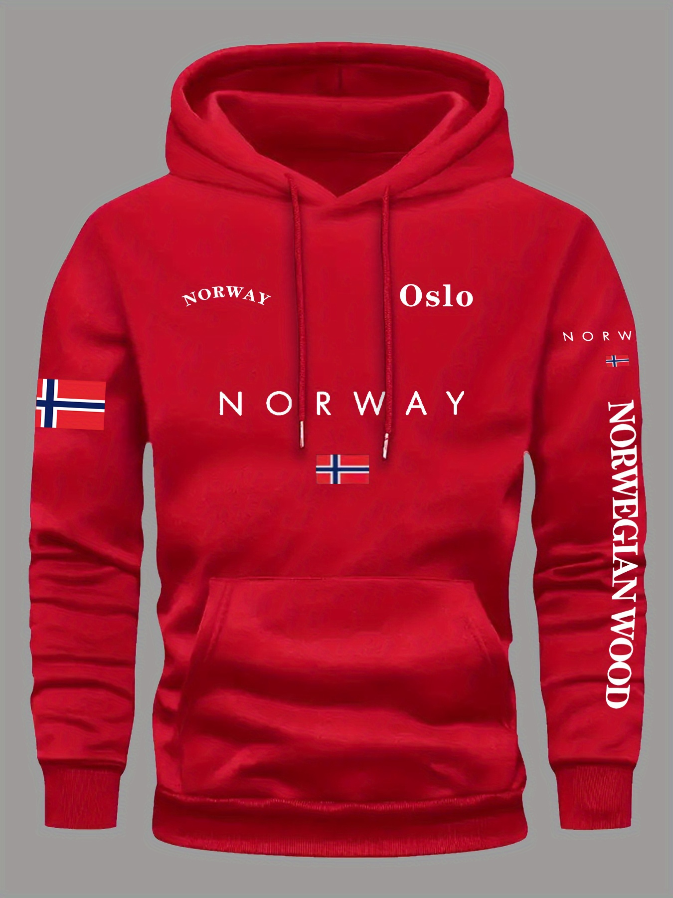 Winter Clothing Norway - Hoodie Bendera NORWAY Pria Wanita Olahraga