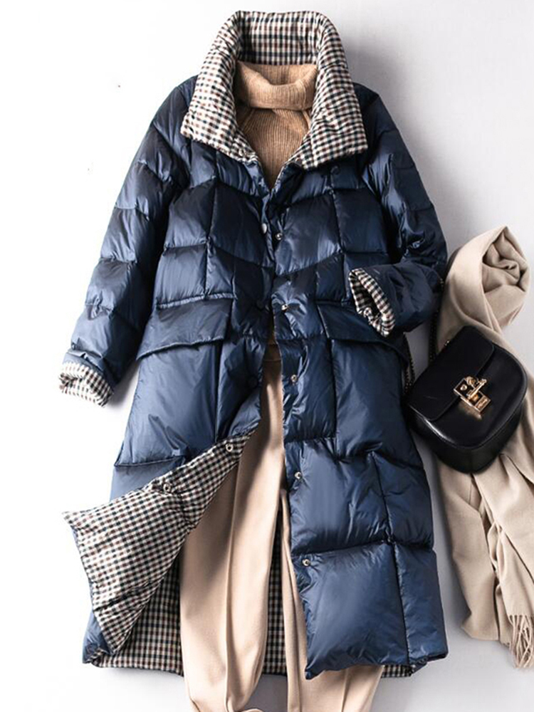 Puffer Jacket Women Down - SEDUTMO Jaket Panjang Musim Dingin Mantel