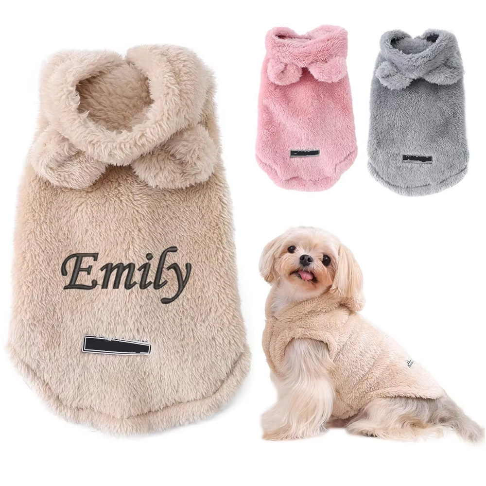 Winter Clothing Name - Pakaian Bordir Nama Kucing Anjing Custom