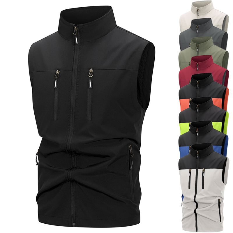Winter Clothing Matching - Rompi Softshell Ringan Pria dengan Saku