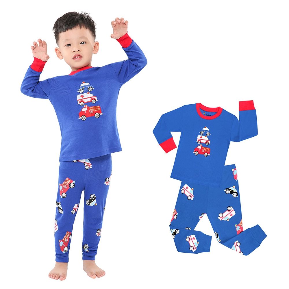Winter Clothing For Toddlers - Set piyama katun untuk anak laki-laki,