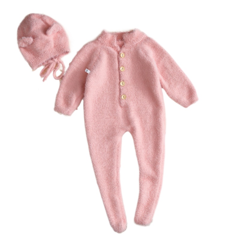 Winter Clothing Label - Romper Bayi Unisex Tebal dengan Kaki