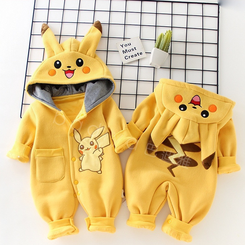 Winter Clothing For Toddlers - Piyama Bayi Monster Saku Kartun Pakaian