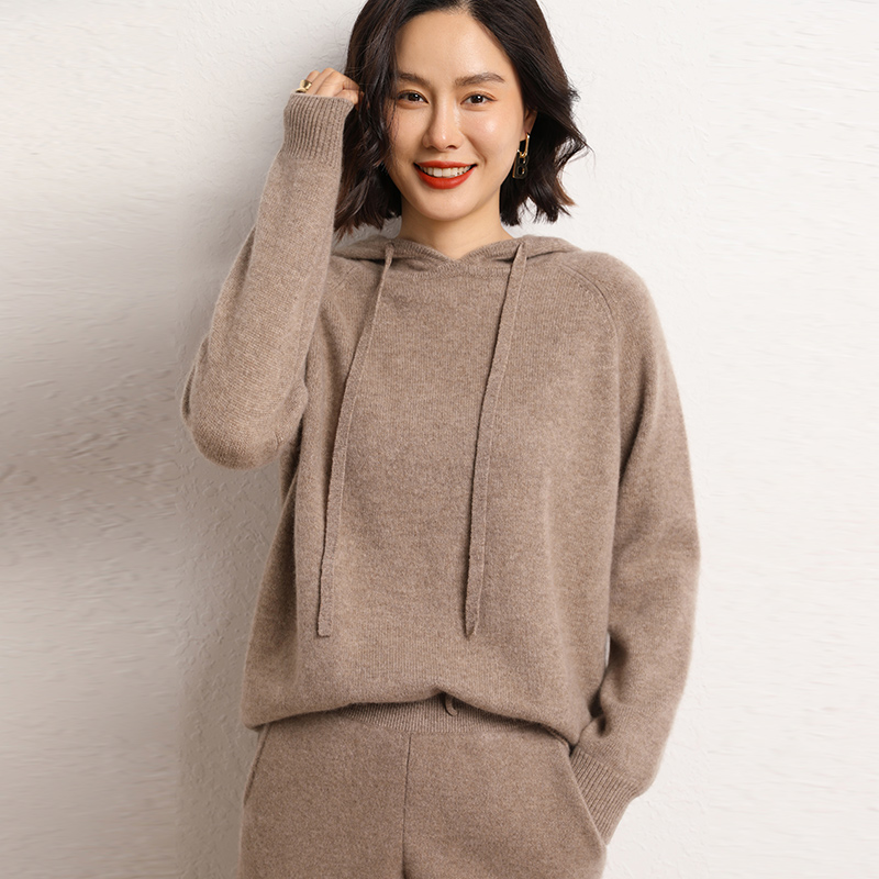 Winter Clothing Matching - Setelan wanita 100% kasmir, sweater pullover