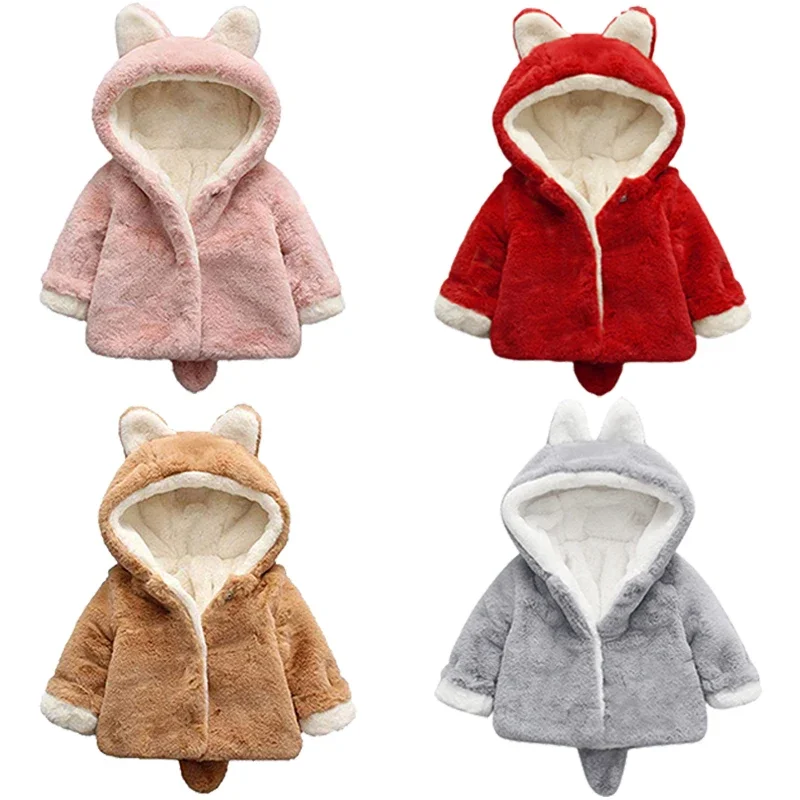 Winter Clothing For Toddlers - Jaket telinga kucing lucu, pakaian luar