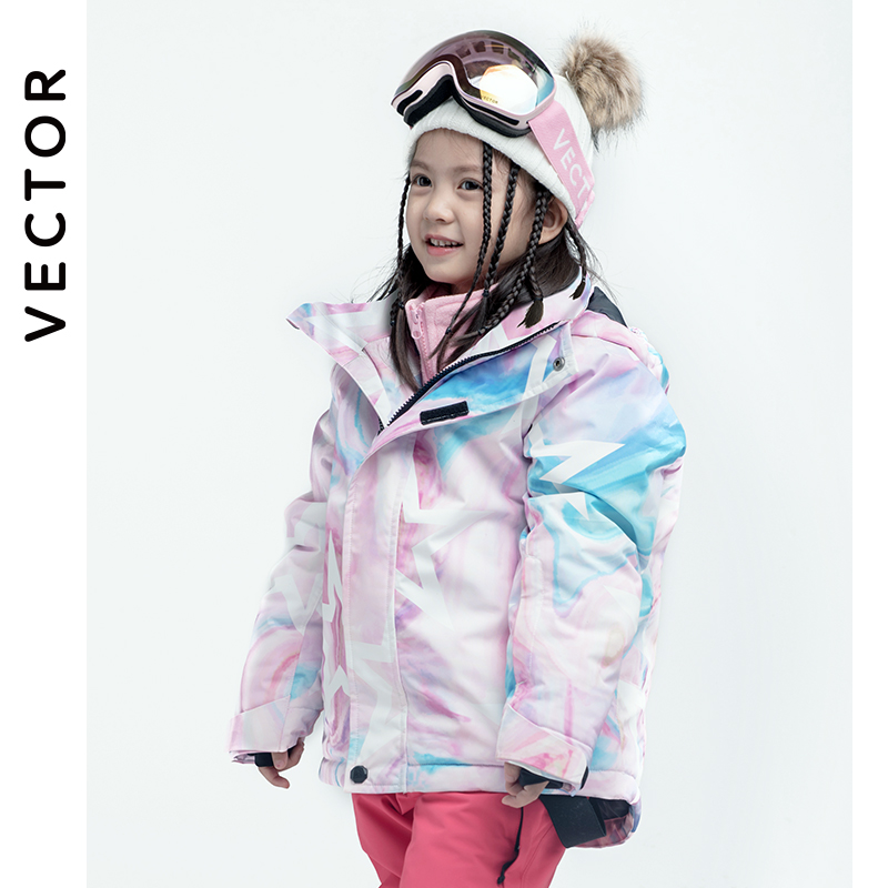Winter Clothing Vector - Pakaian Salju Anak-anak Luar Ruangan Tahan