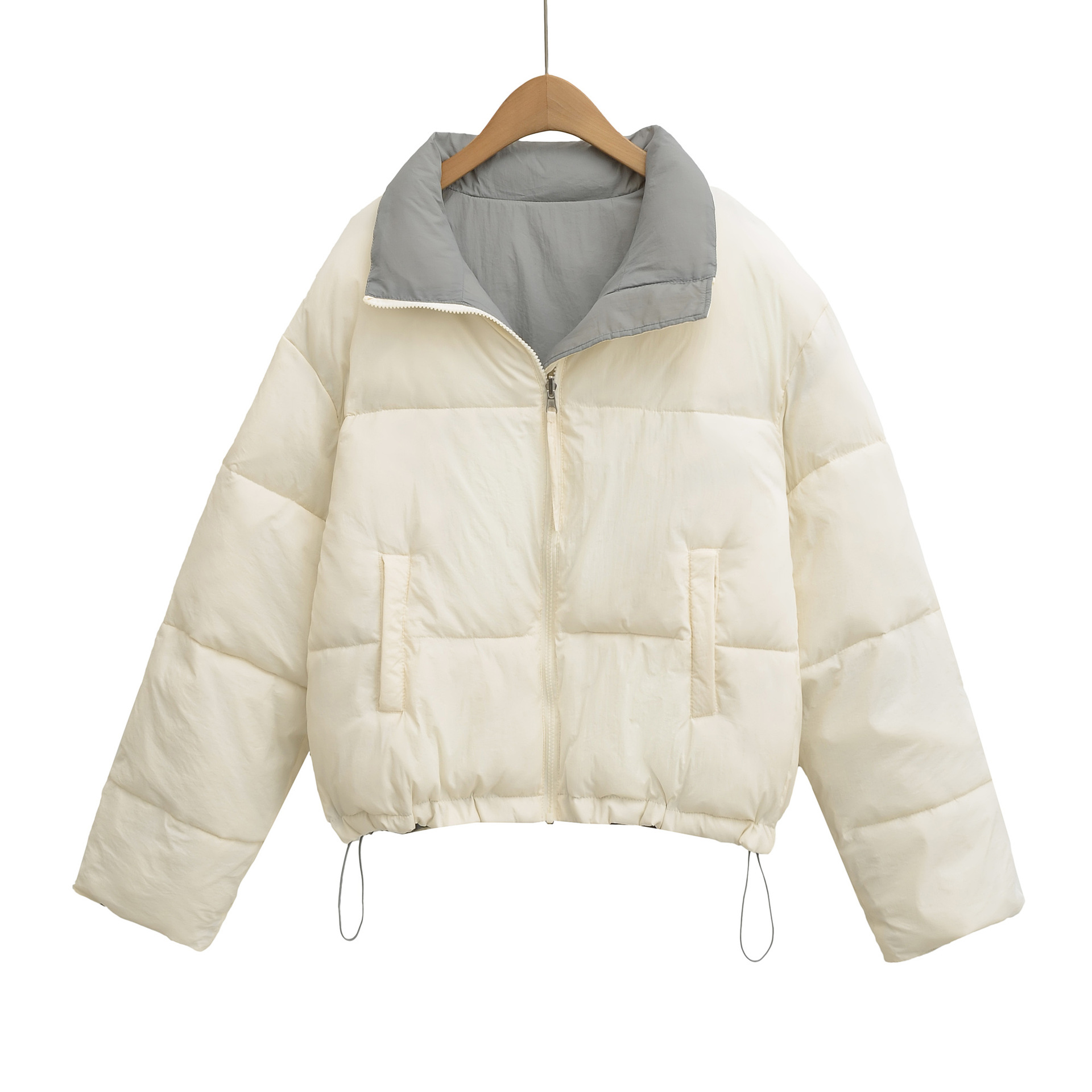 Puffer Jacket Women Down - Jaket Pendek Katun Baru 2025 Untuk