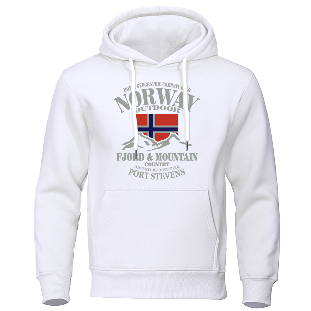 Winter Clothing Norway - Norway FjordFashion Hoodie Berkualitas Tinggi Oversize