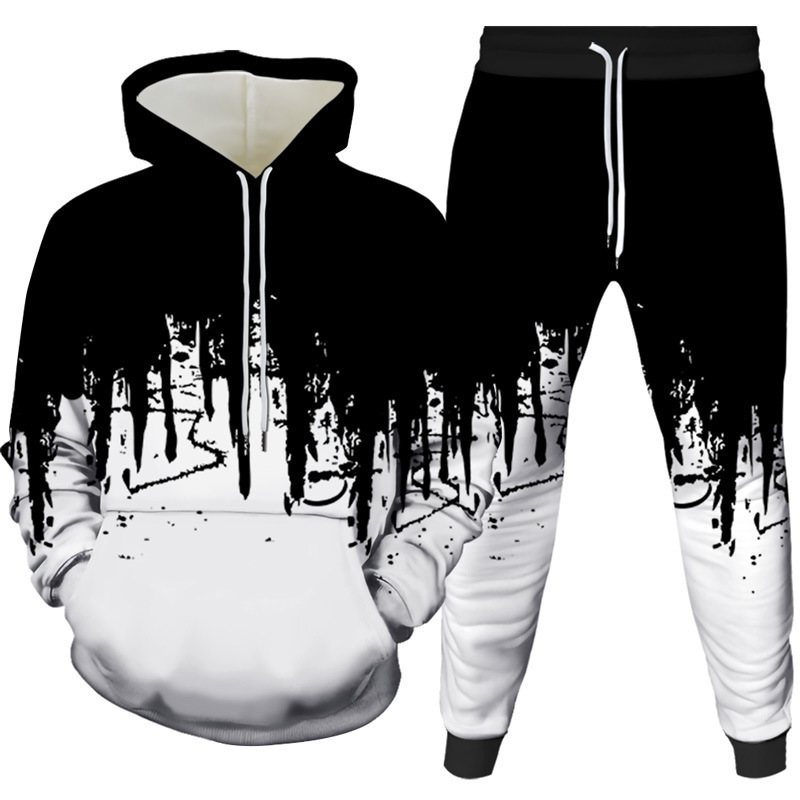 Winter Clothing Hoodie - Set Hoodie dan Celana 3D Print