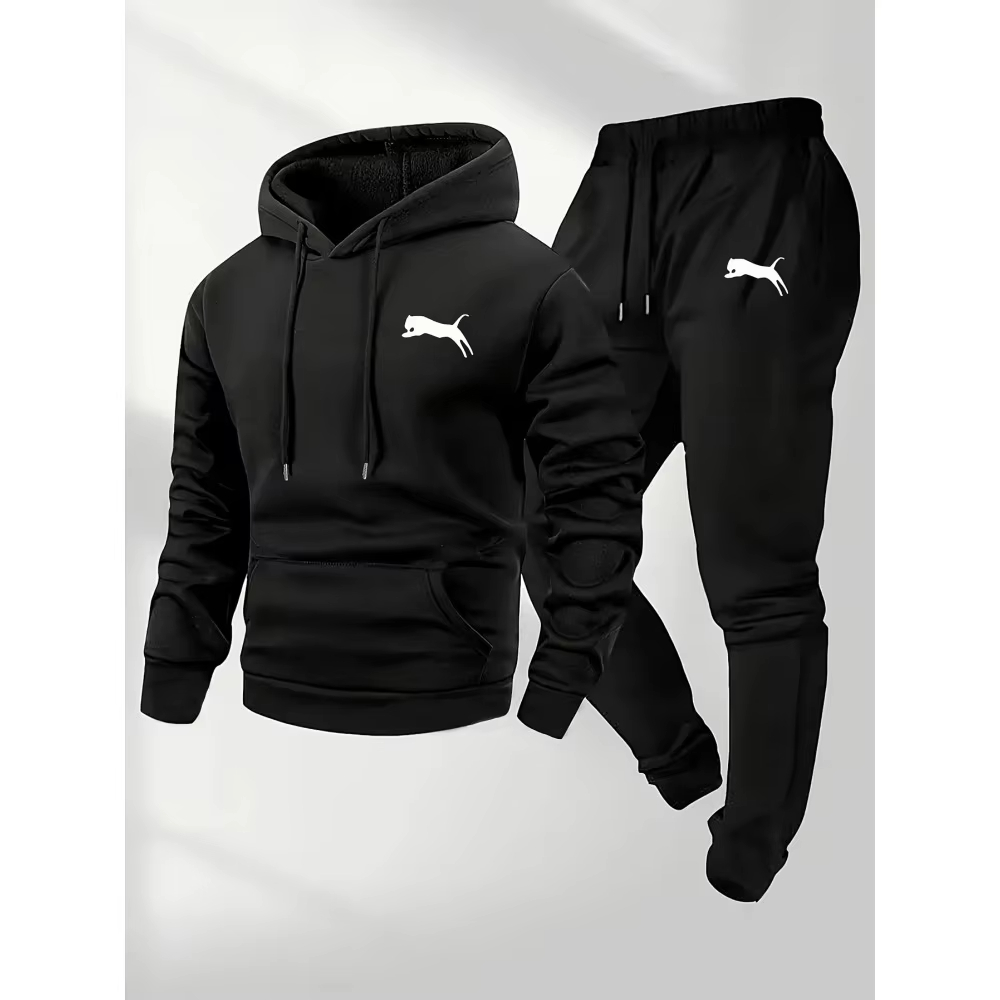 Winter Clothing Hoodie - Setelan Hoodie & Celana Pria Terlaris