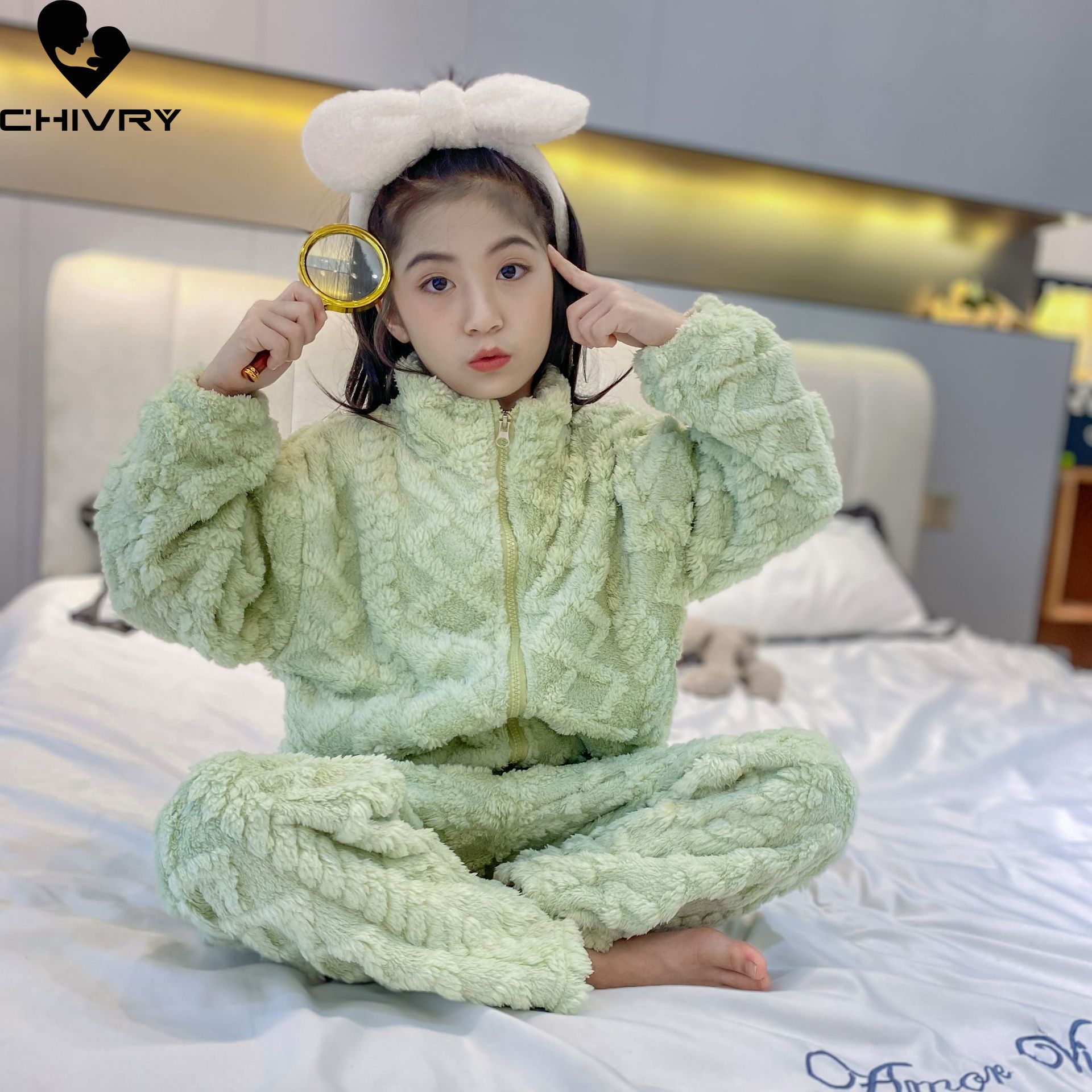 Piyama flanel hangat tebal ana - Winter Clothing For Toddlers ulasan dan harga