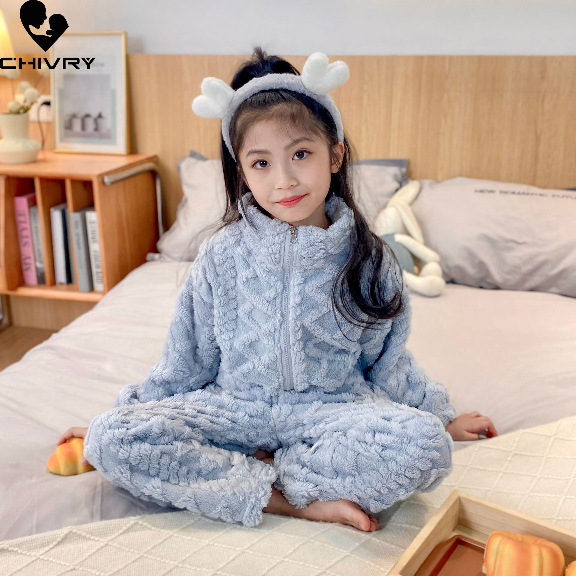 Piyama flanel hangat tebal ana - Winter Clothing For Toddlers ulasan dan harga