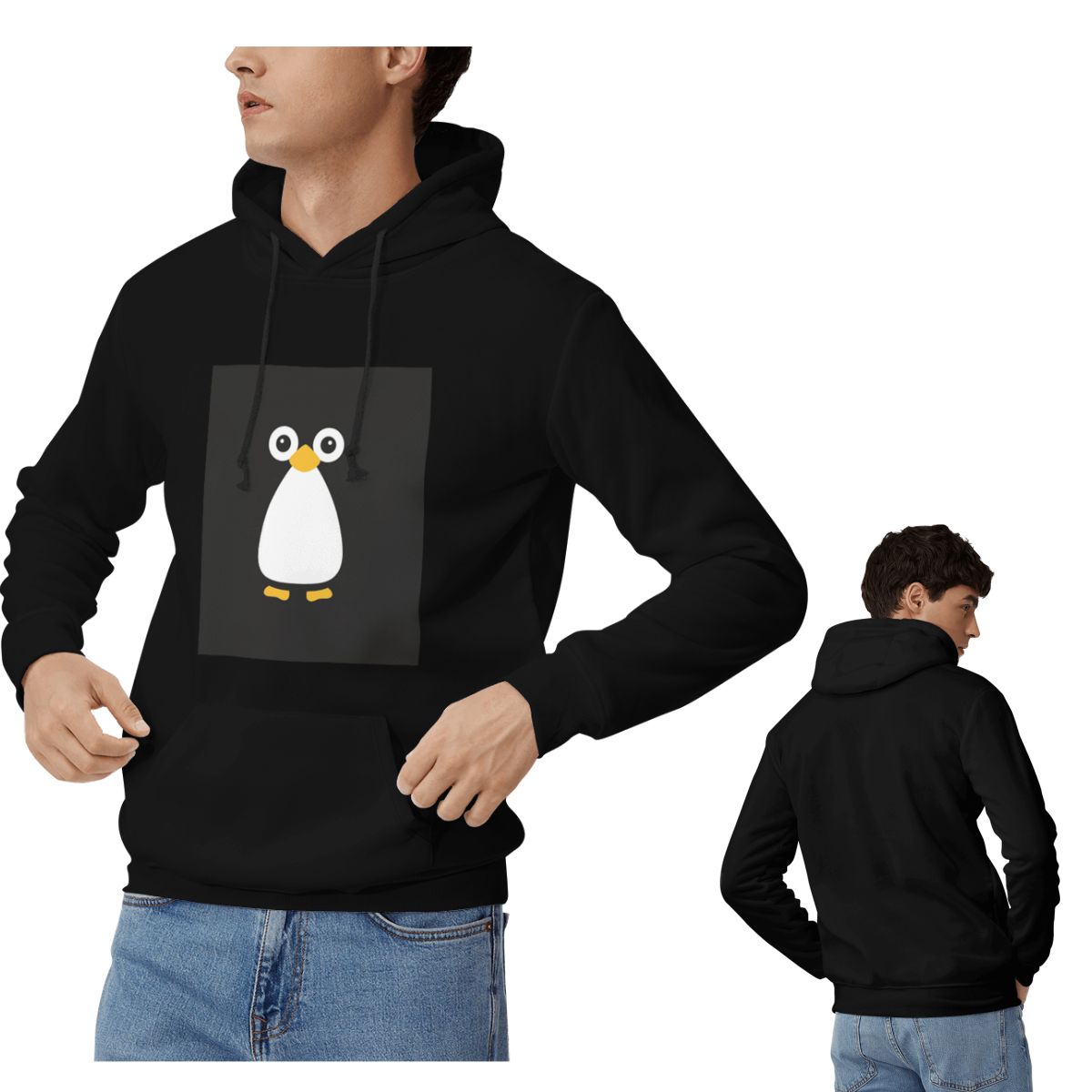 Hoodie Penguin Vektor Lucu Pri - Winter Clothing Vector ulasan dan harga