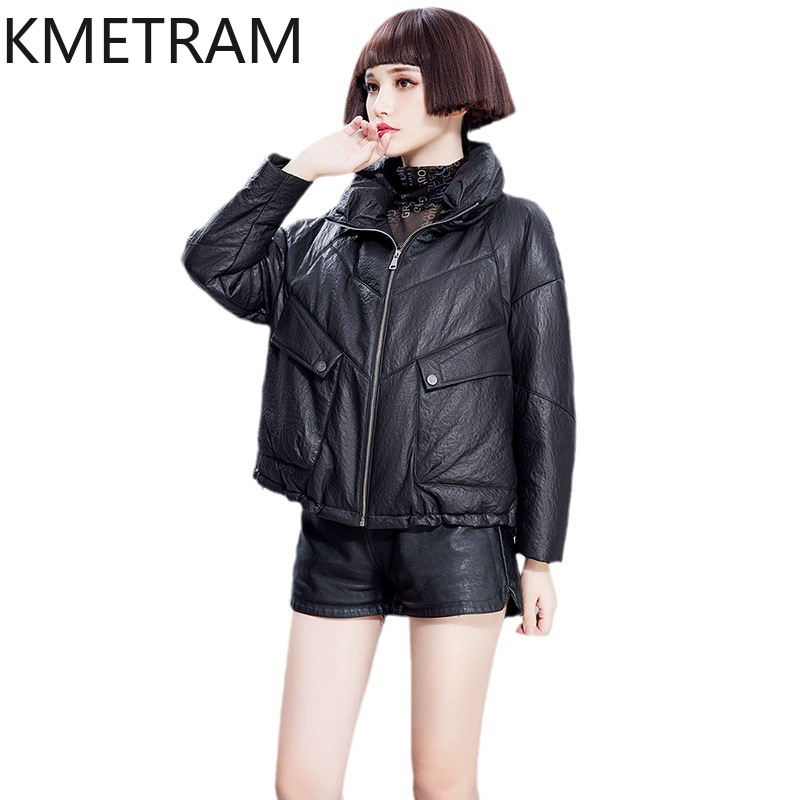 KMETRAM Jaket Kulit Domba Asli - Puffer Jacket Women Down ulasan dan harga