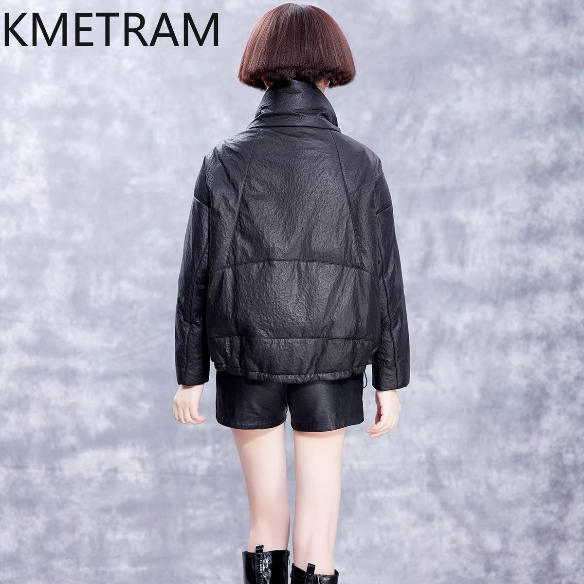 KMETRAM Jaket Kulit Domba Asli - Puffer Jacket Women Down ulasan dan harga