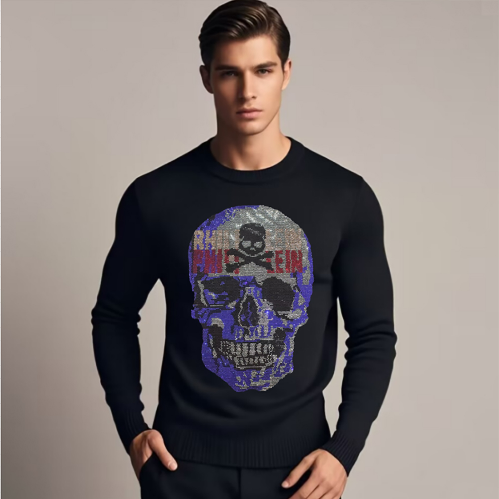 Sweatershirt kepala tengkorak  - Winter Clothing English ulasan dan harga