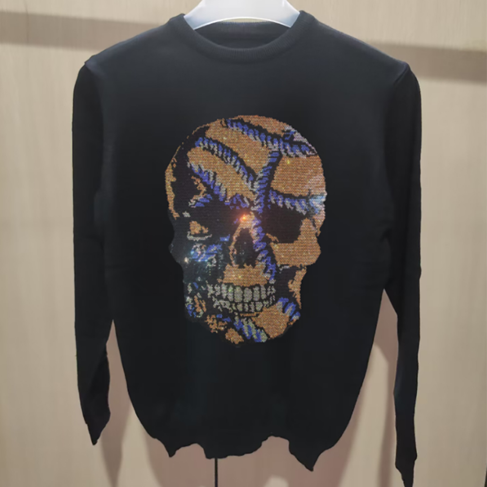 Sweatershirt kepala tengkorak  - Winter Clothing English ulasan dan harga