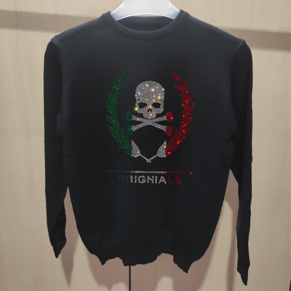 Sweatershirt kepala tengkorak  - Winter Clothing English ulasan dan harga