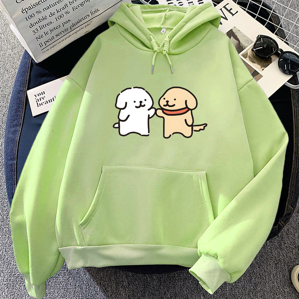 Hoodie motif anjing Maltese an - Winter Clothing Yellowknife ulasan dan harga