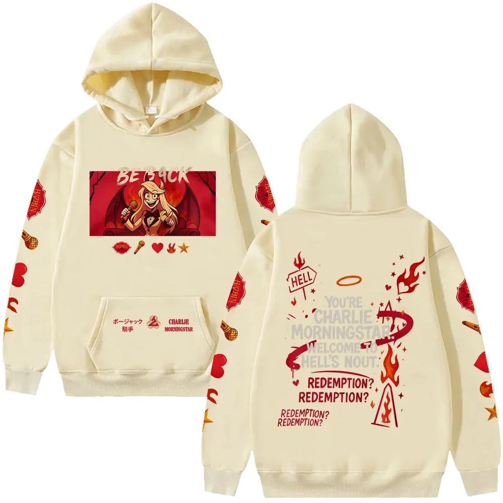 Hazbin Hotel Oversized Unisex  - Winter Clothing Gift Ideas ulasan dan harga