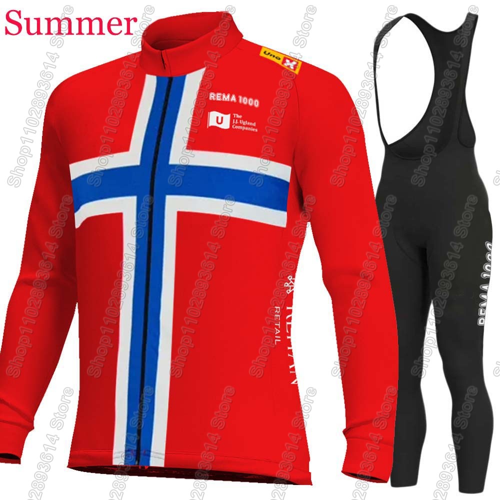 Set Jersey Bersepeda Tim UNO X - Winter Clothing Norway ulasan dan harga