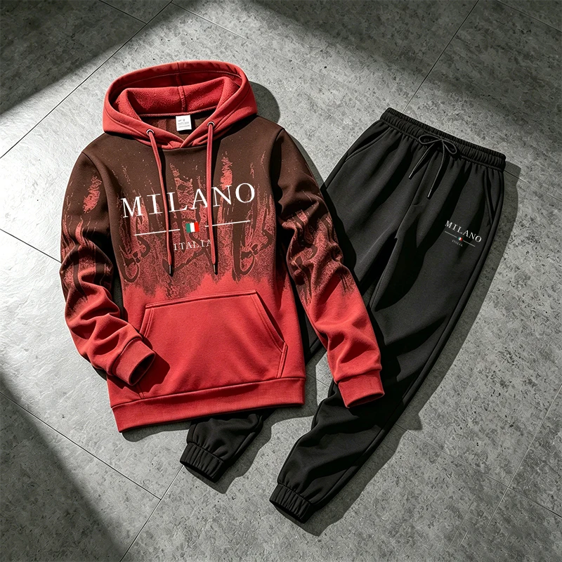 Splashed Ink Hoodie Pria Track - Winter Clothing Hoodie ulasan dan harga
