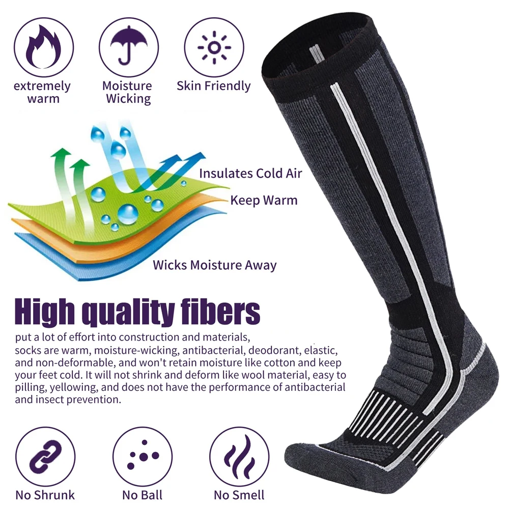 Kaus kaki Ski XQQMXX, 1 pasang - Thermal Sock Merino ulasan dan harga