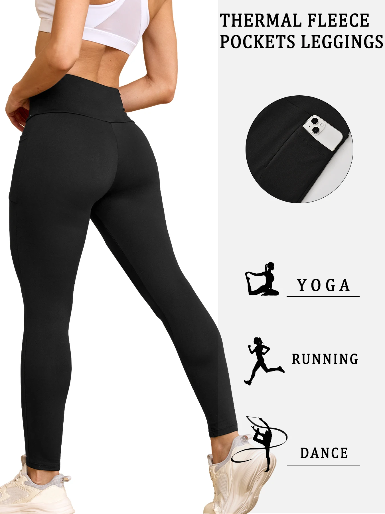 Legging Wanita Berlapis Bulu T - Winter Yoga Clothing ulasan dan harga