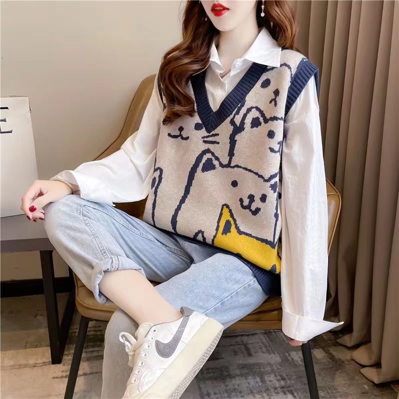 Rompi Rajut Wanita Tanpa Lenga - Winter Clothing Label ulasan dan harga