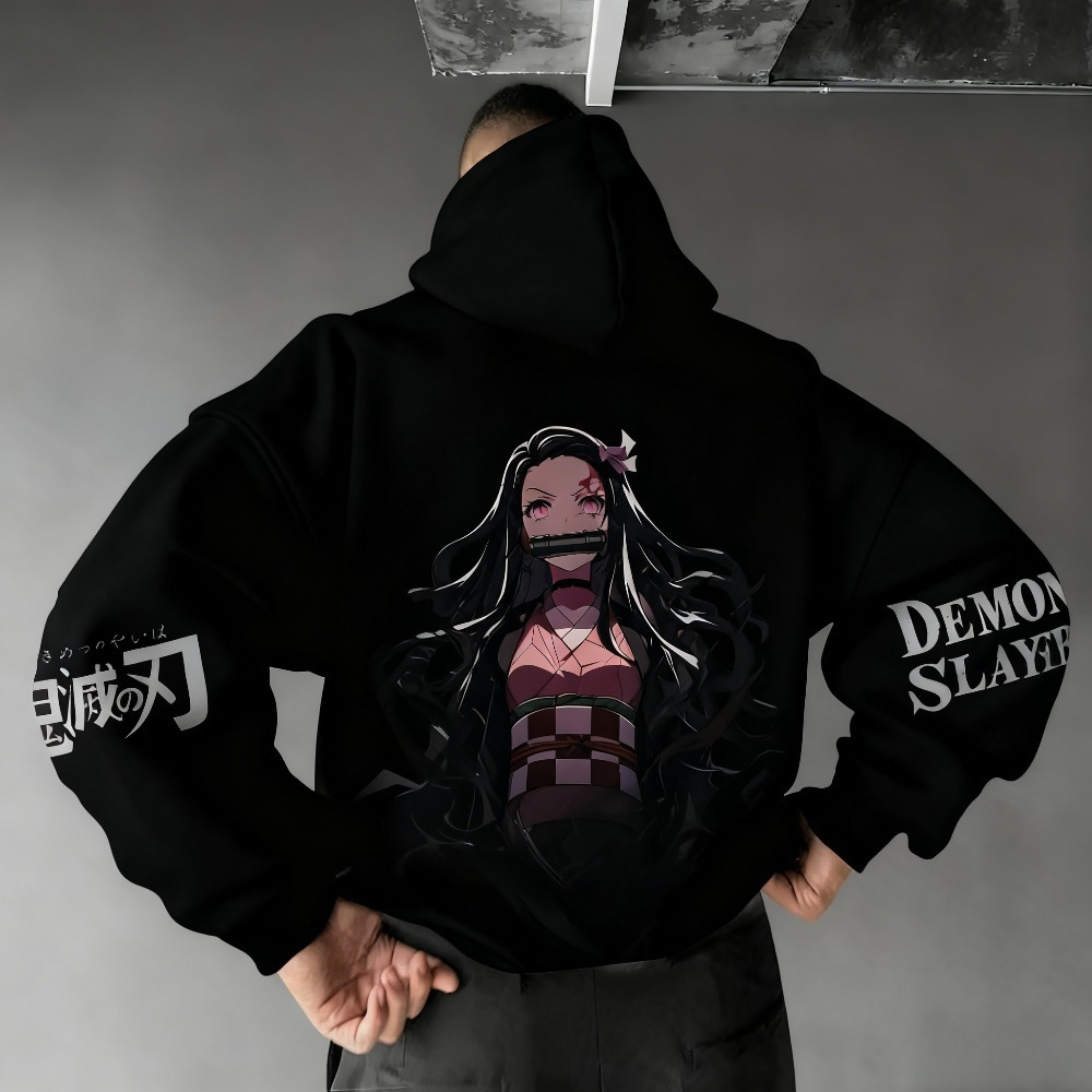 Demon Slayer Hoodie Pria Kamad - Winter Clothing Anime ulasan dan harga
