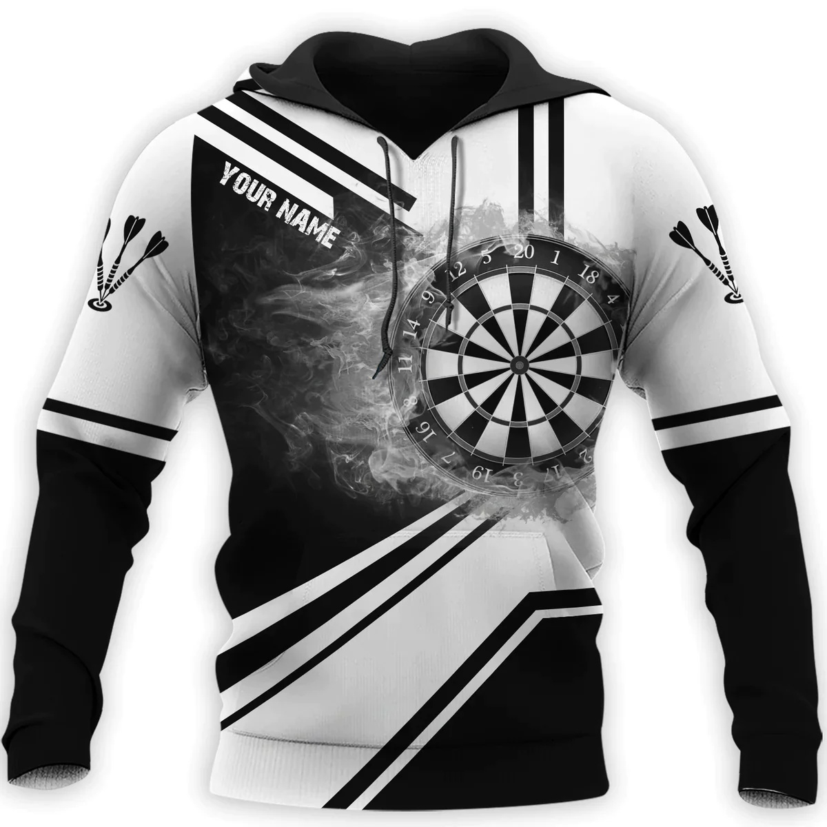 Hoodie Cetak 3D Disc Dart untu - Winter Clothing Name ulasan dan harga