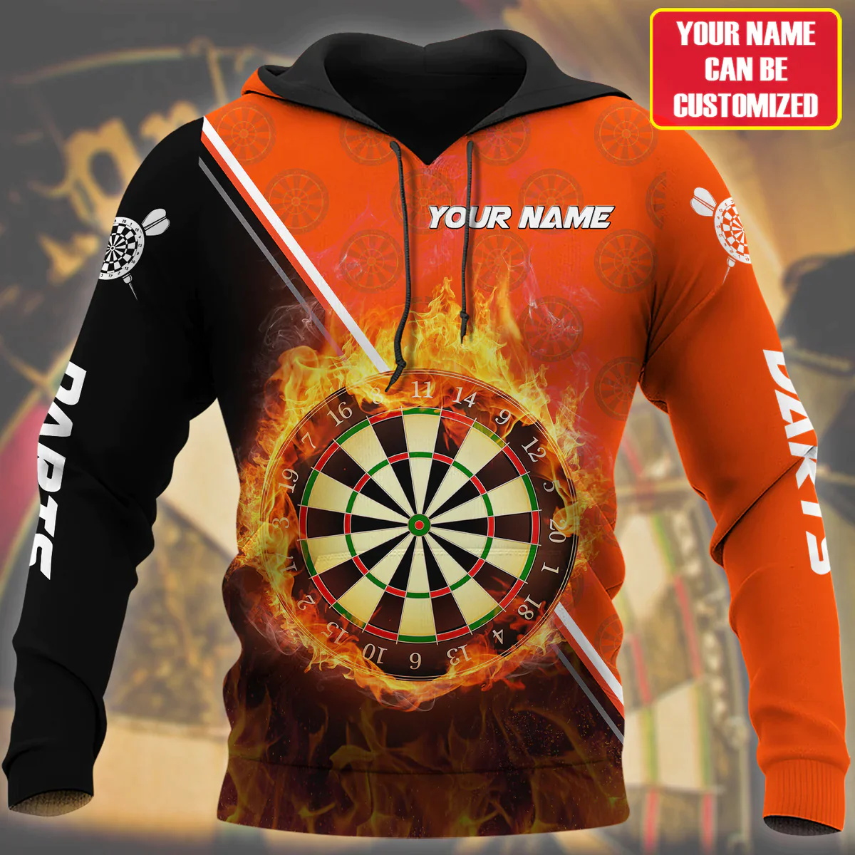 Hoodie Cetak 3D Disc Dart untu - Winter Clothing Name ulasan dan harga