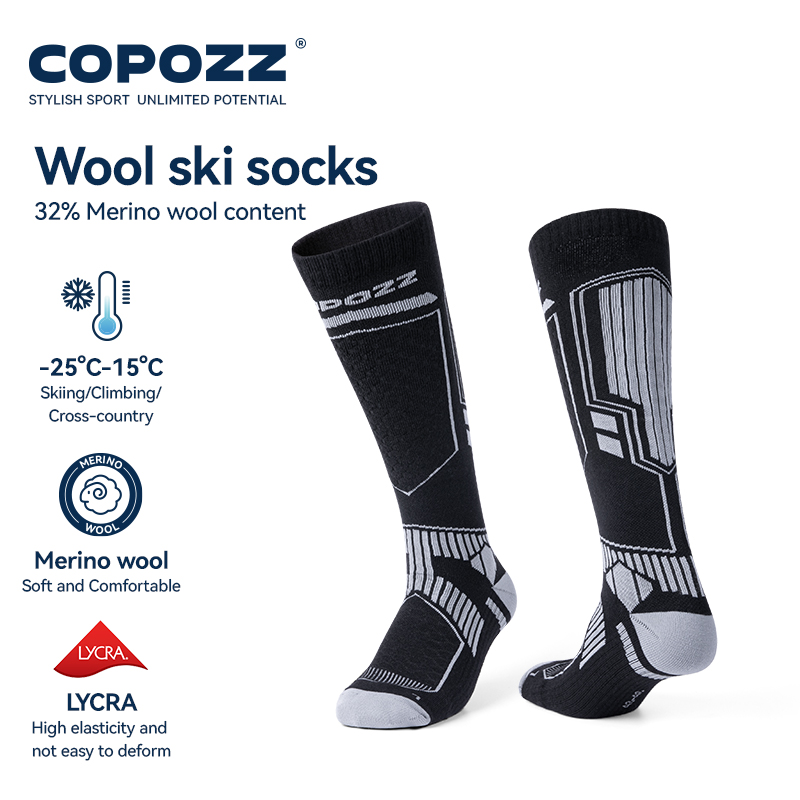 COPOZZ Kaus Kaki Ski Musim Din - Thermal Sock Merino ulasan dan harga