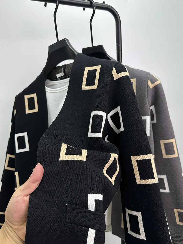 Kardigan Rajutan Desainer Pria - Wool Blend Coat ulasan dan harga