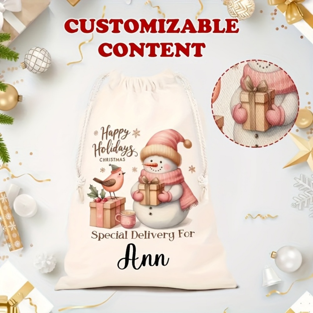 Kantong Serut Manusia Salju Na - Winter Clothing Name ulasan dan harga