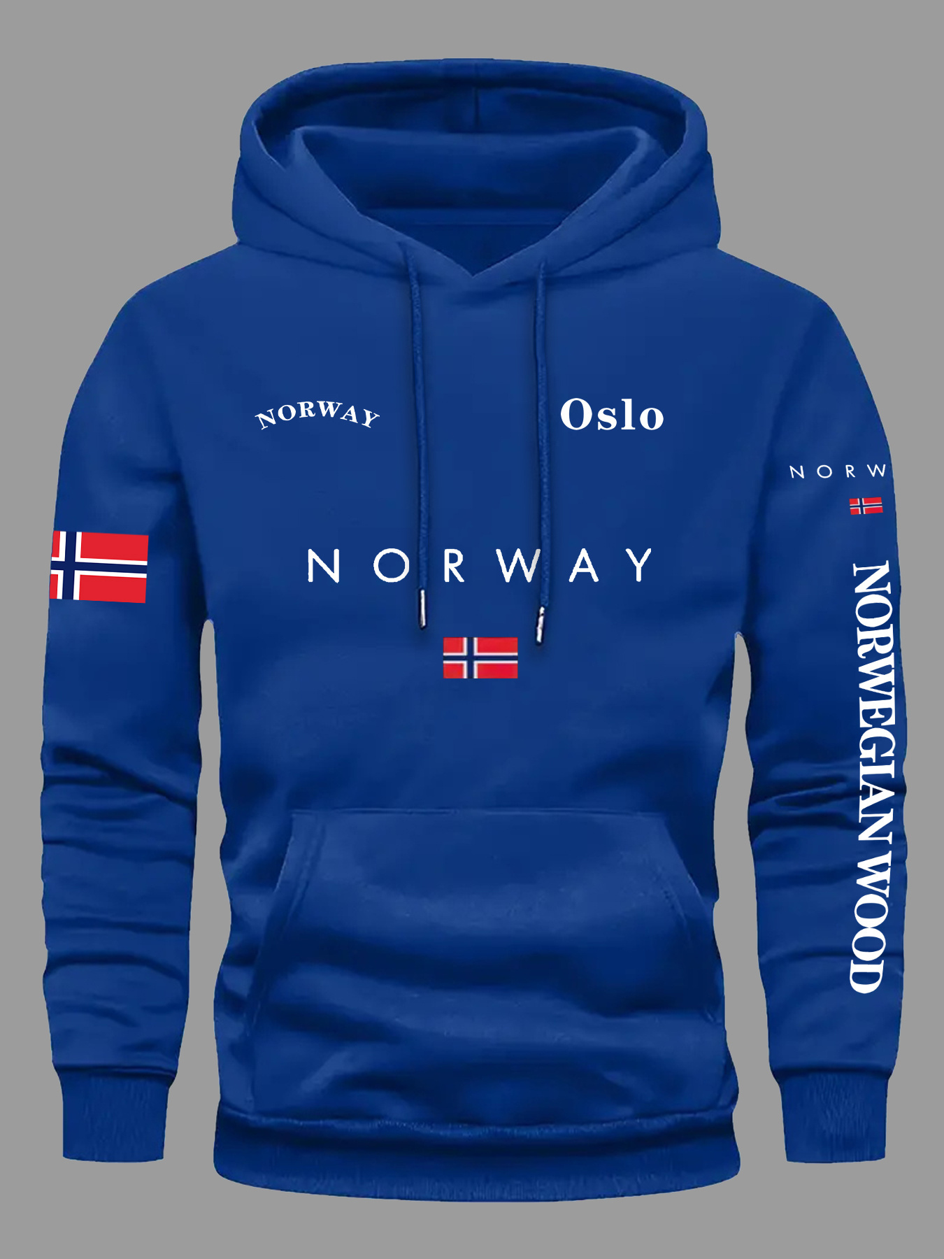Hoodie Bendera NORWAY Pria Wan - Winter Clothing Norway ulasan dan harga