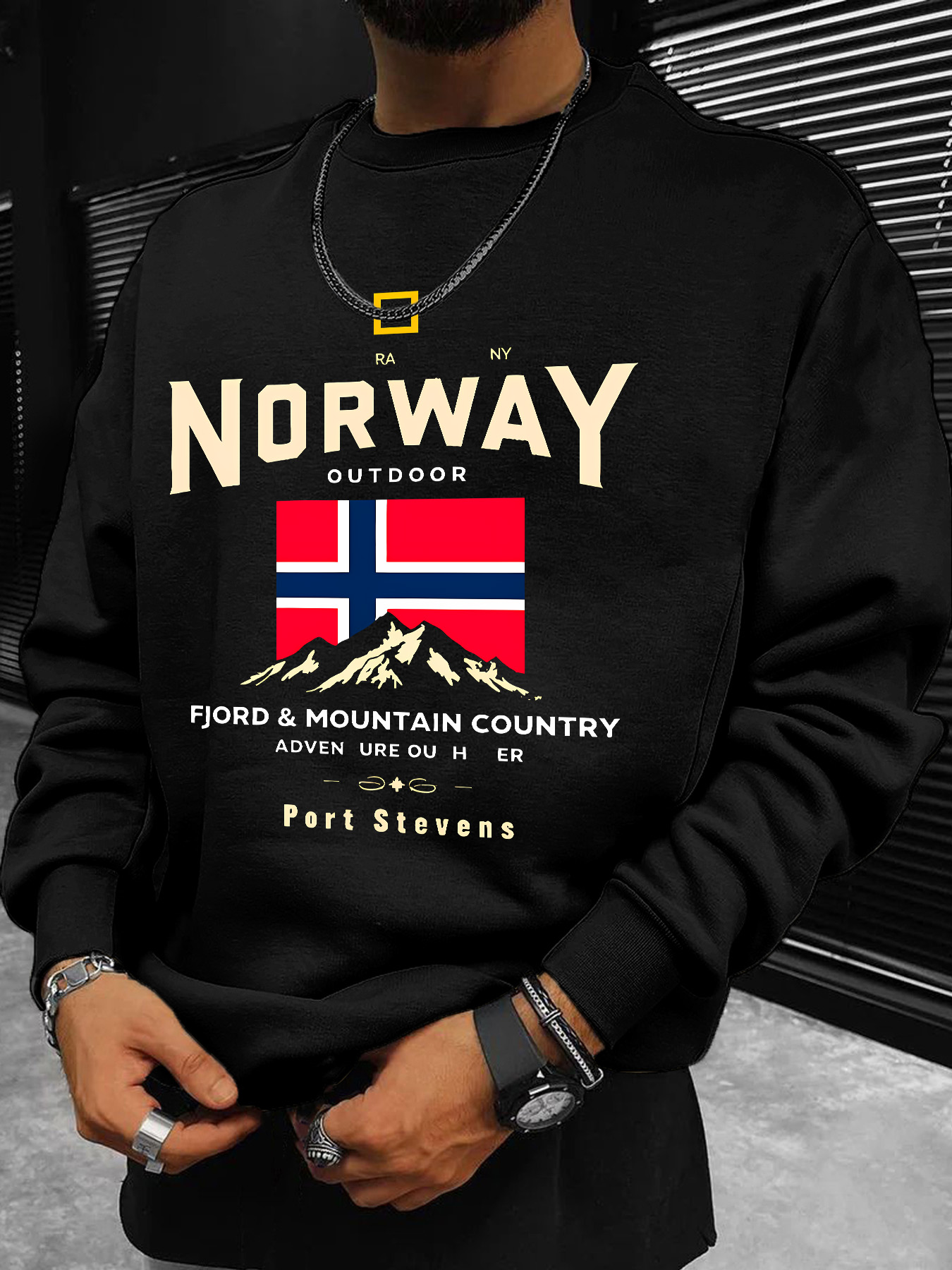 Sweater Pria, Pola Bendera Nor - Winter Clothing Norway ulasan dan harga
