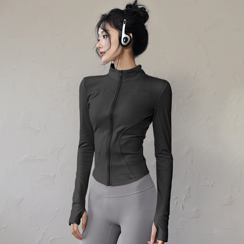 Jaket olahraga lengan panjang  - Winter Yoga Clothing ulasan dan harga