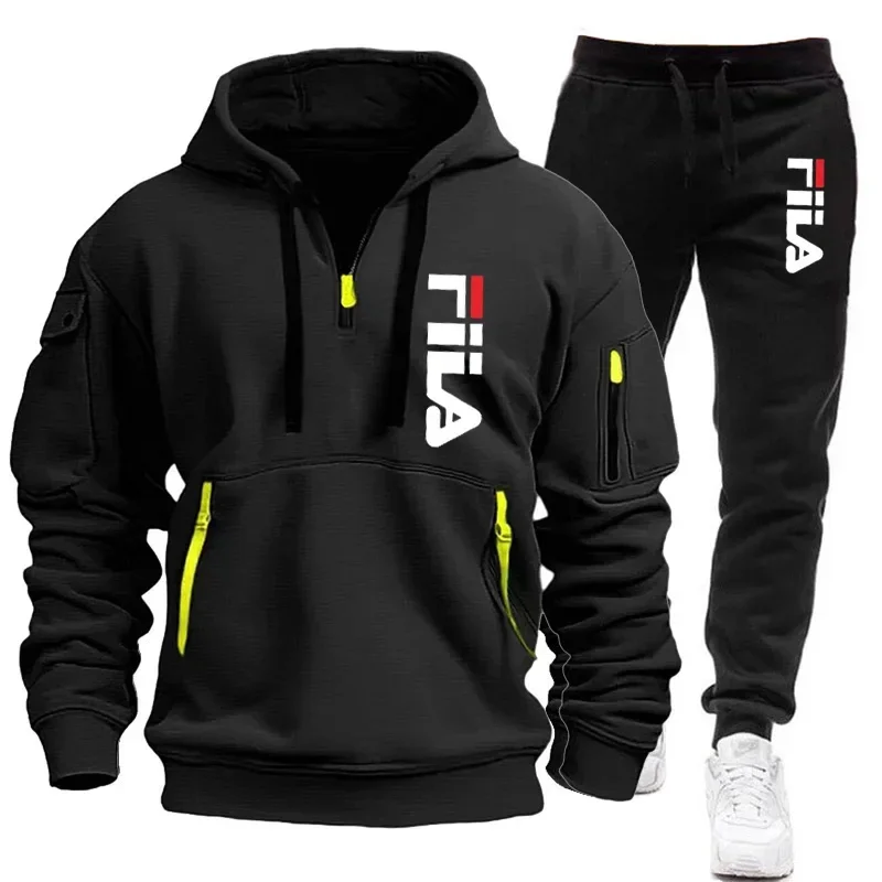 Setelan olahraga pria dua poto - Winter Clothing Hoodie ulasan dan harga