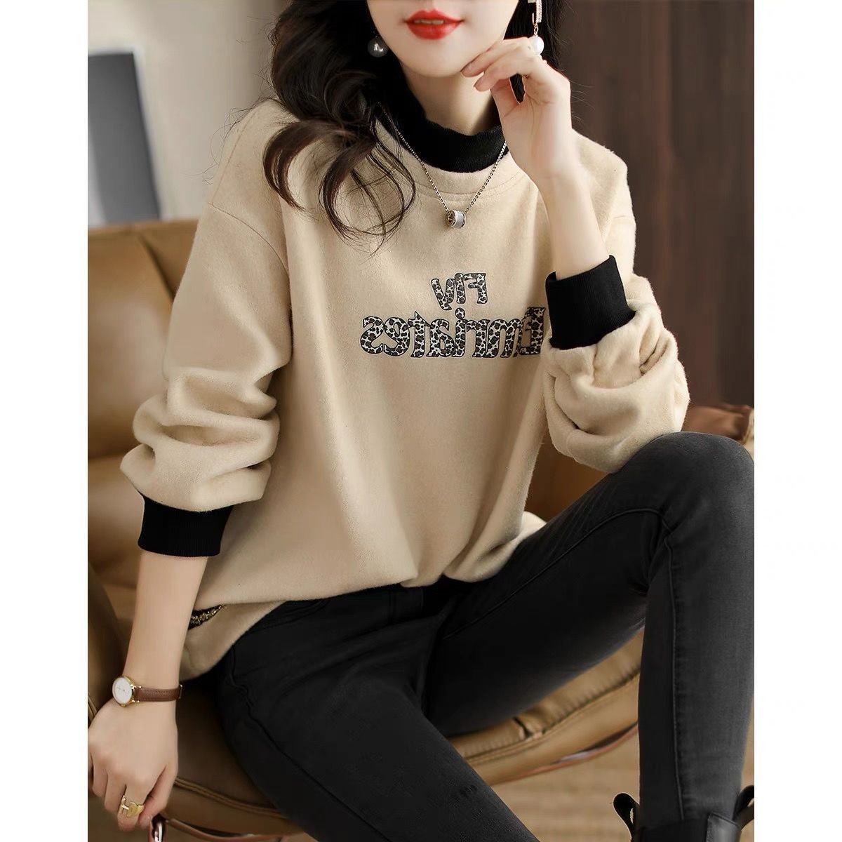 Hoodie tebal musim gugur dan m - Winter Clothing Label ulasan dan harga