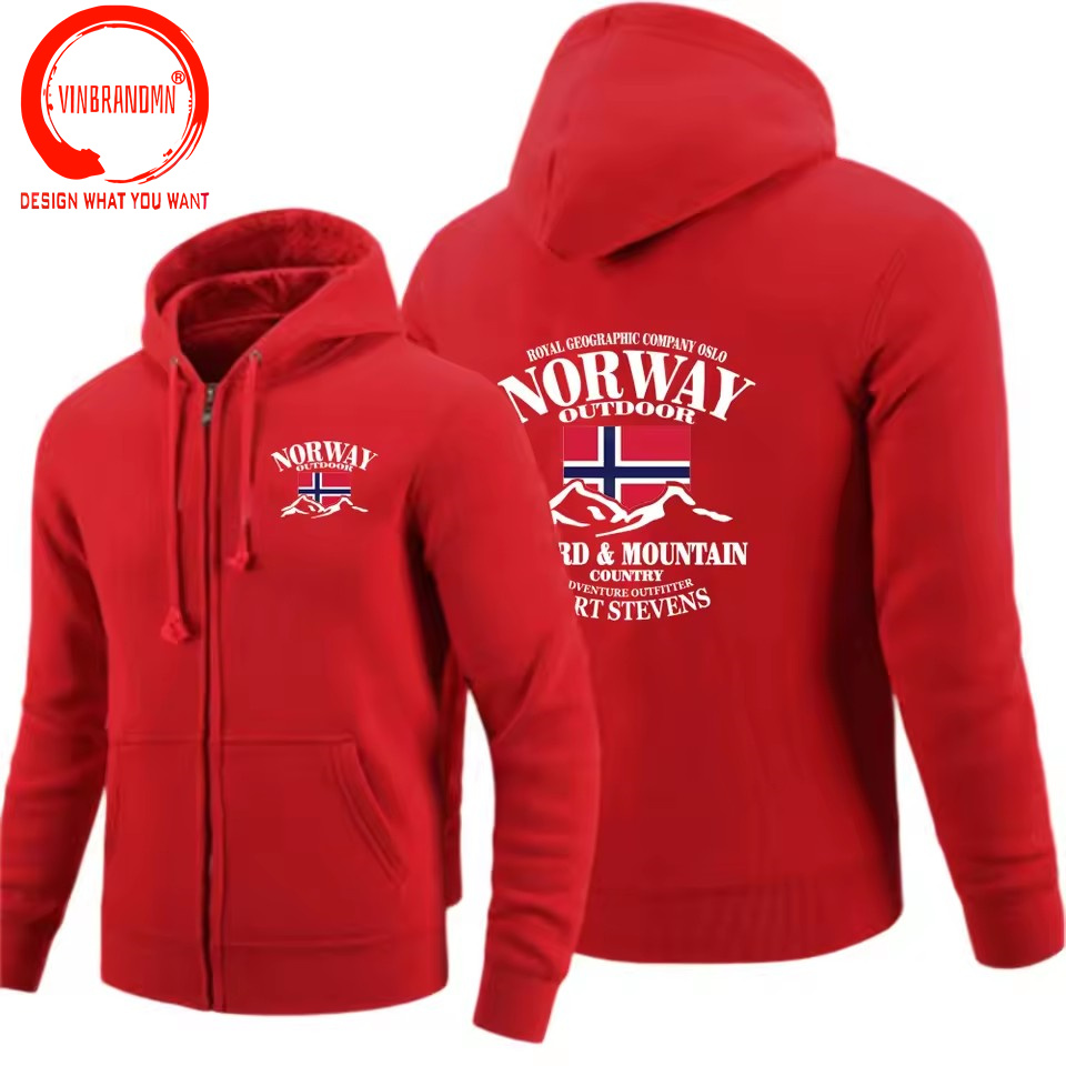 Hoodie Norwegia Fjord Fashion  - Winter Clothing Norway ulasan dan harga