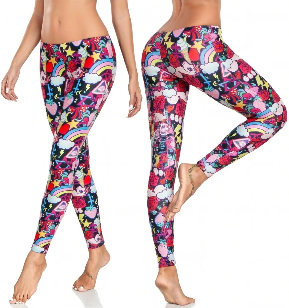 Legging Wanita Motif Pelangi B - Winter Yoga Clothing ulasan dan harga