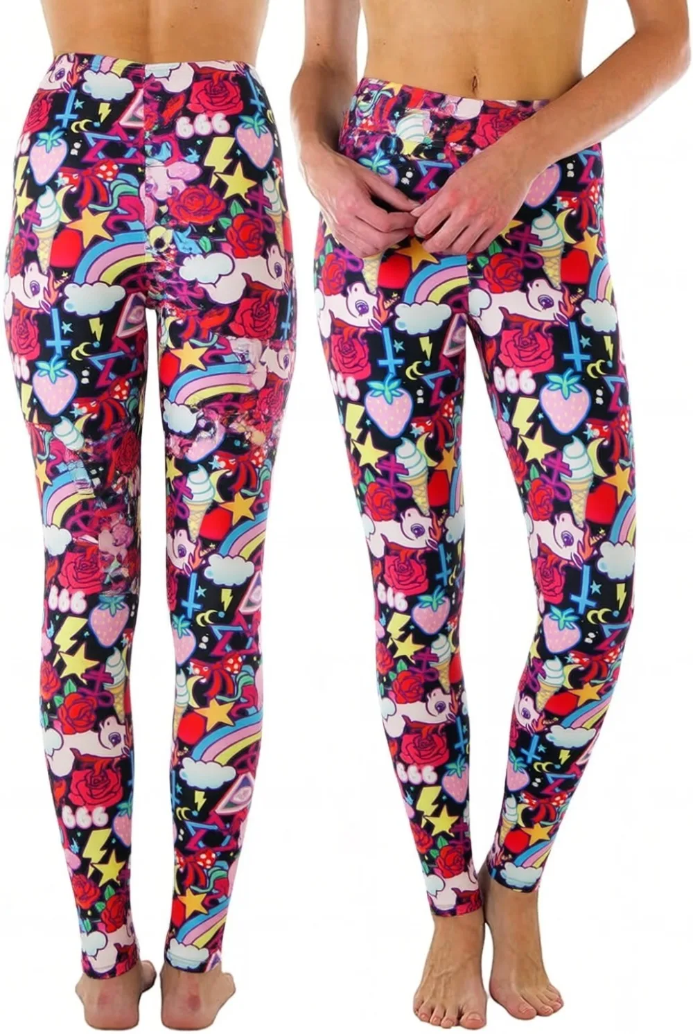 Legging Wanita Motif Pelangi B - Winter Yoga Clothing ulasan dan harga
