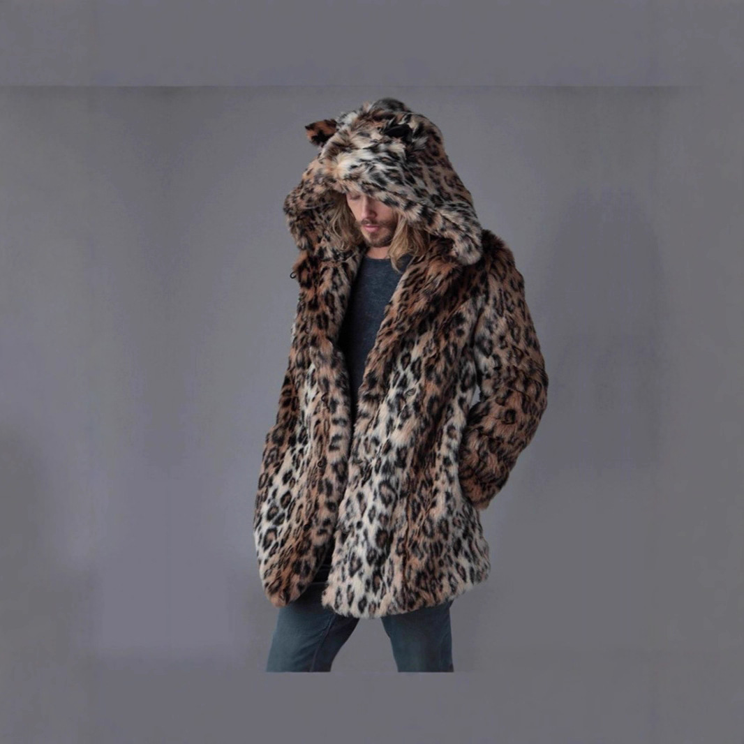 Jaket Bulu Imitasi Pria Mantel - Winter Clothing Matching ulasan dan harga